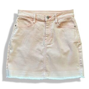Arizona JEAN CO. Pastel Pink Ombré Jean Mini Skirt Women’s Juniors Size 3.